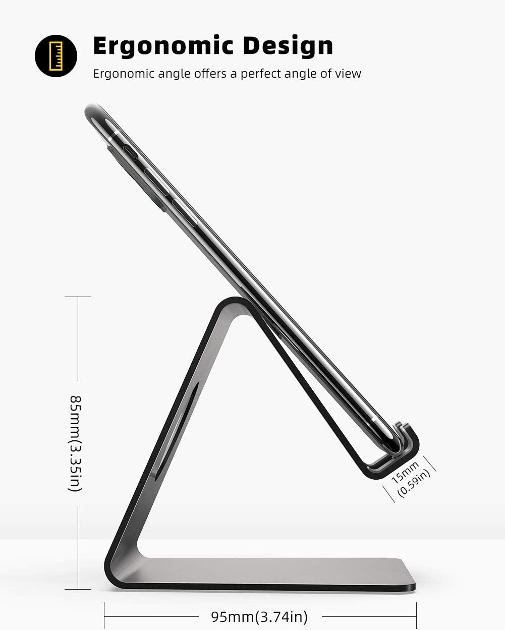 Phone Stand, Phone Dock - Universal Stand,