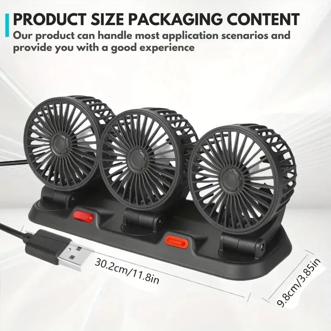 3 Heads Folding Fan