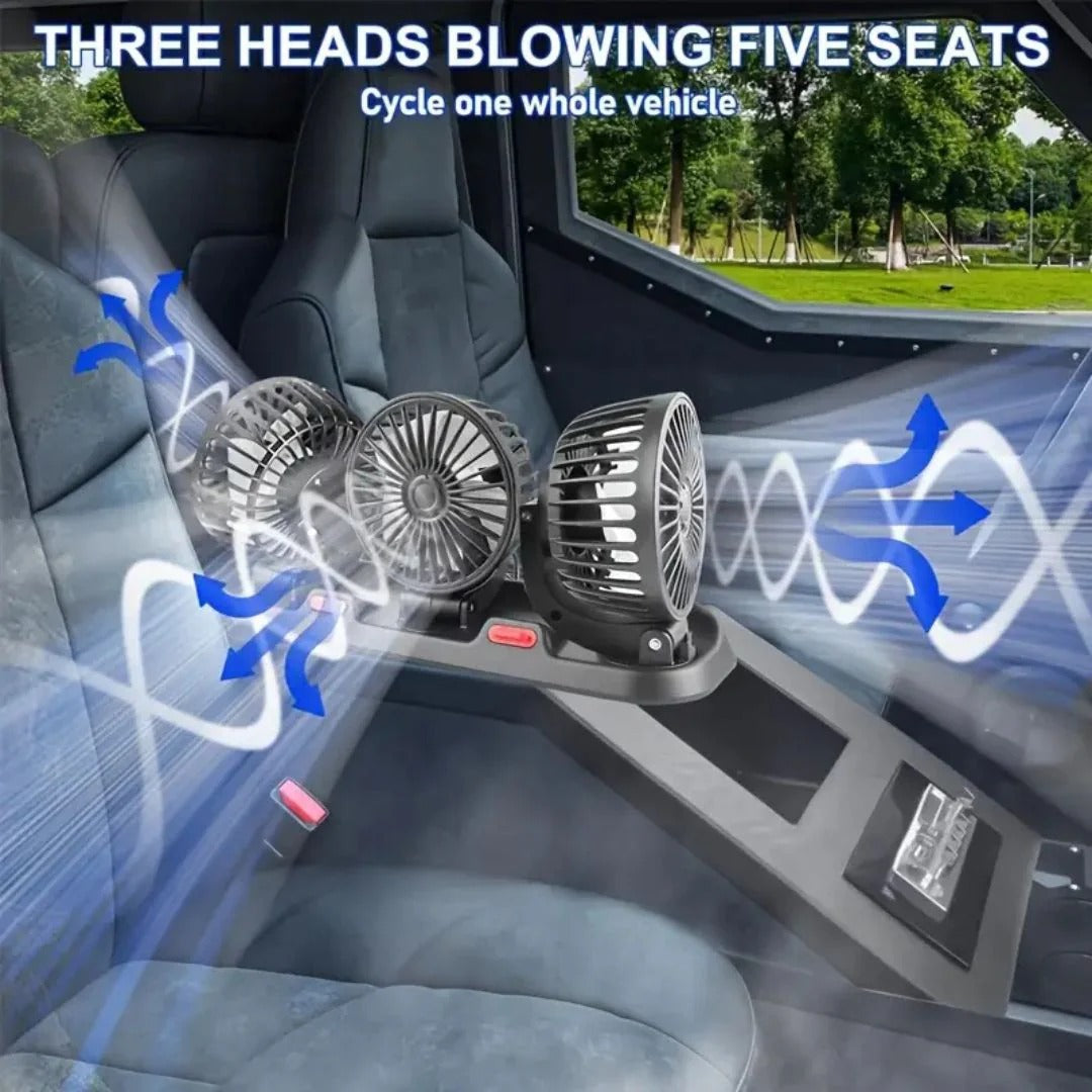 3 Heads Folding Fan