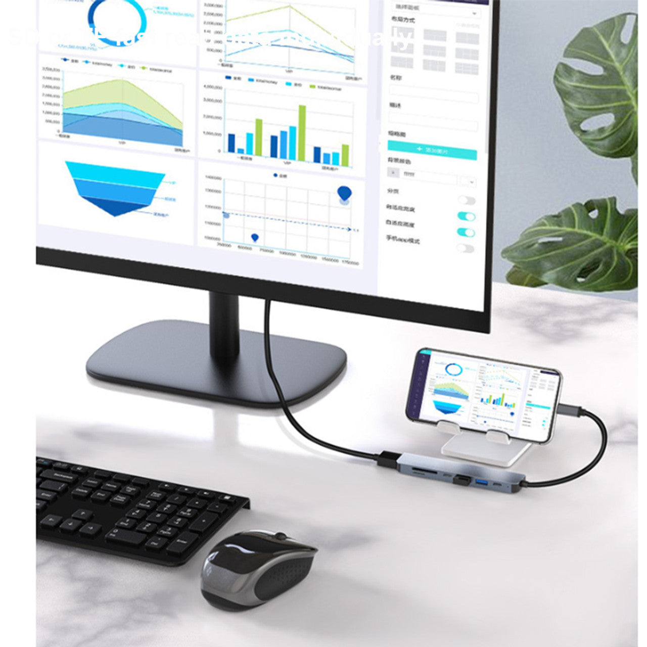 Multiport Adaptor USB C Hub Docking Station